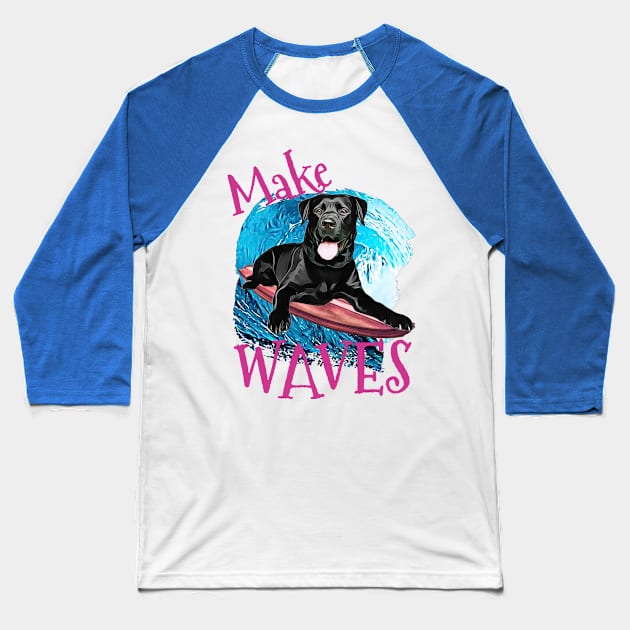 WAVES Lab Baseball T-Shirt by Witty Things Designs